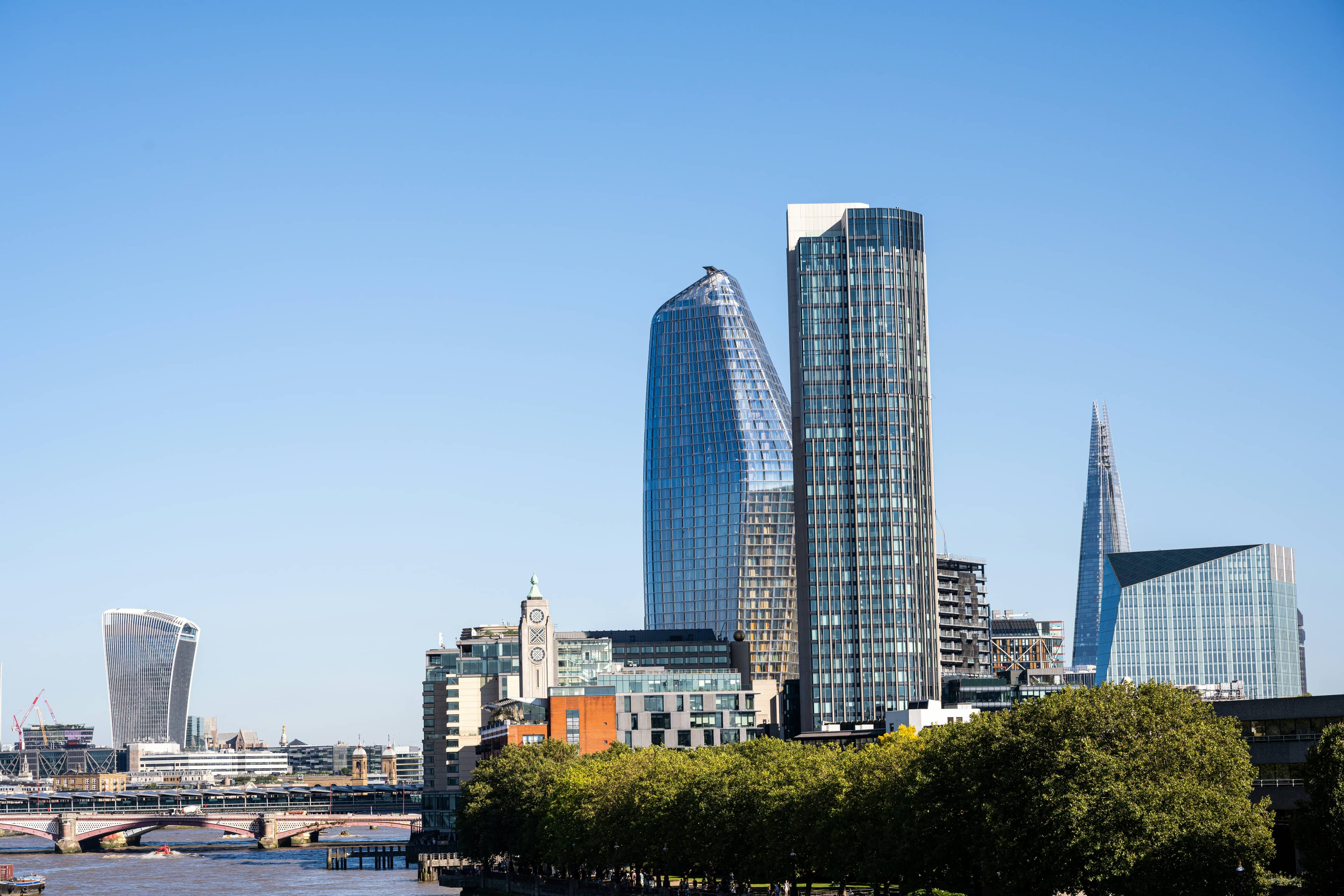 Office towers in the City of London