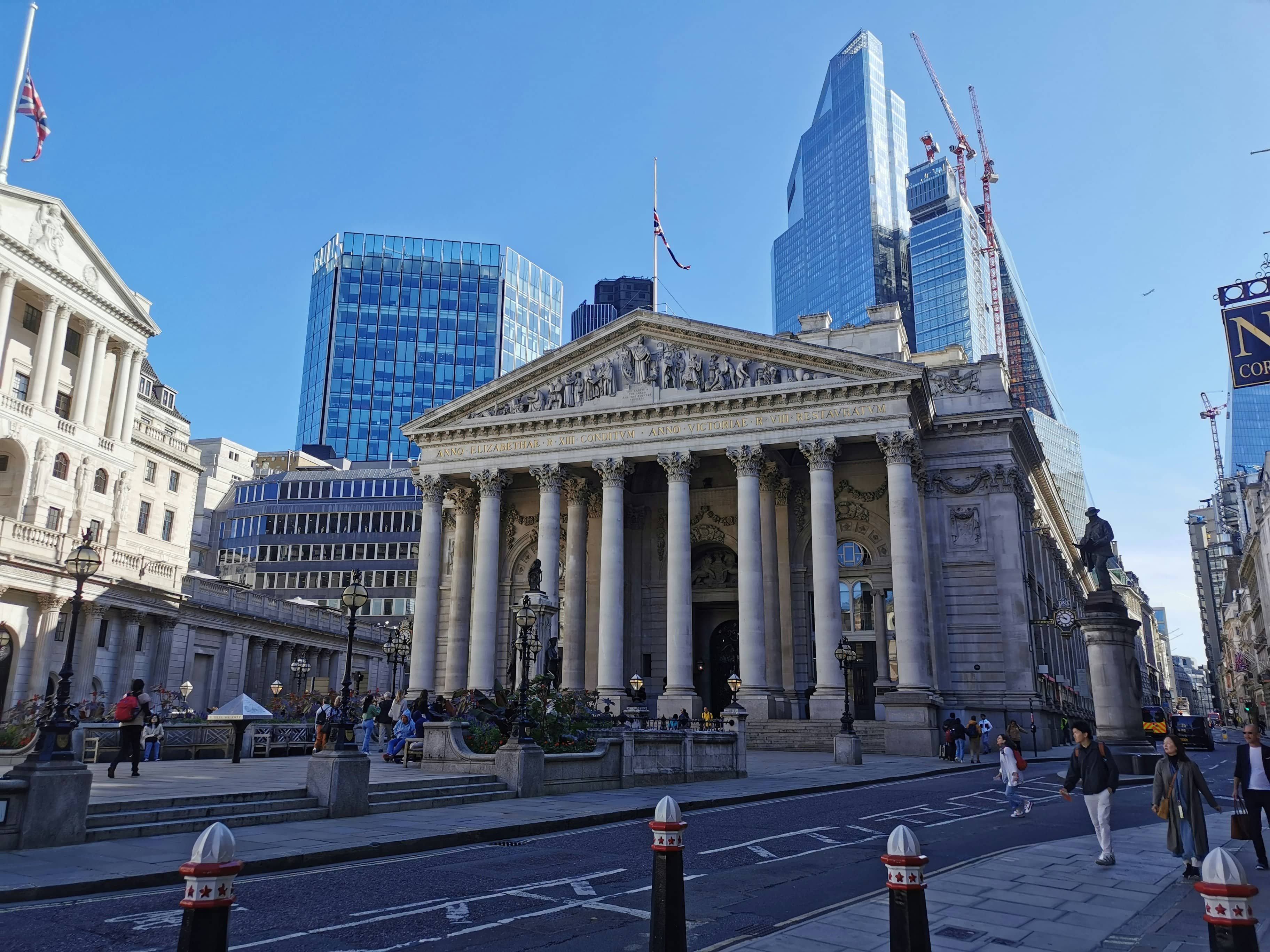 The Royal Exchange in the City of London